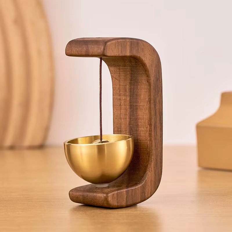 Dopamine Wind Chime Suction Door Entry Reminder Bell Magnetic Suction Wooden Doorbell Double-Sided Tape Hanging Wind Chime