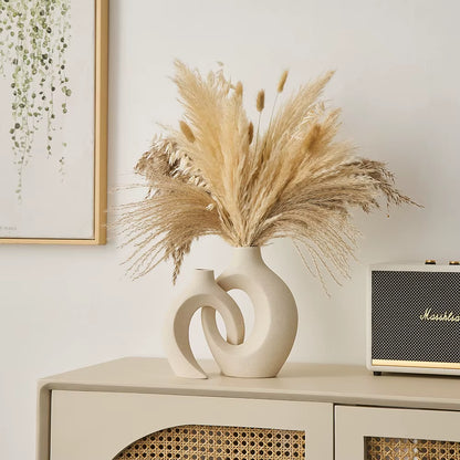 Nordic Style Vase Decoration Home Room Shelf Accessories Ceramic Vase Decor Office Bookshelf Decorative Vases Modern Flower Pot