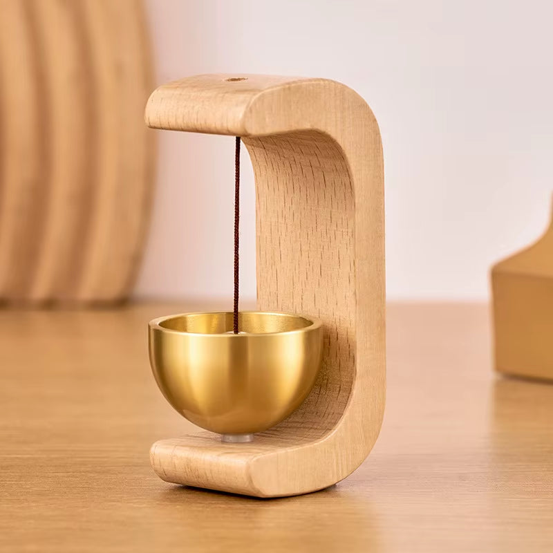 Dopamine Wind Chime Suction Door Entry Reminder Bell Magnetic Suction Wooden Doorbell Double-Sided Tape Hanging Wind Chime
