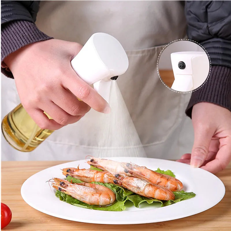 200Ml 300Ml Oil Spray Bottle Kitchen BBQ Cooking Olive Oil Dispenser Camping Baking Empty Vinegar Soy Sauce Sprayer Containers