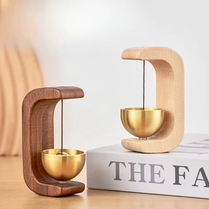 Dopamine Wind Chime Suction Door Entry Reminder Bell Magnetic Suction Wooden Doorbell Double-Sided Tape Hanging Wind Chime